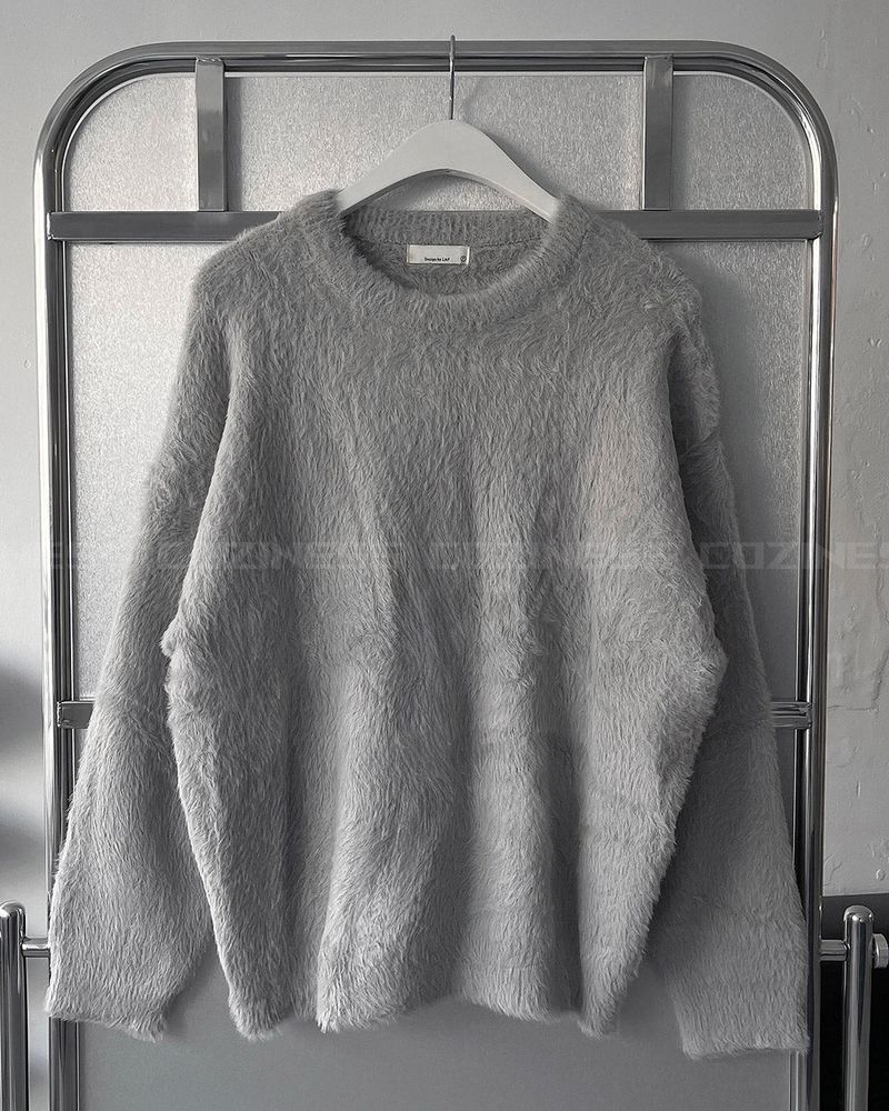RU2219 Loop Angora Round Knitwear (4 colors)