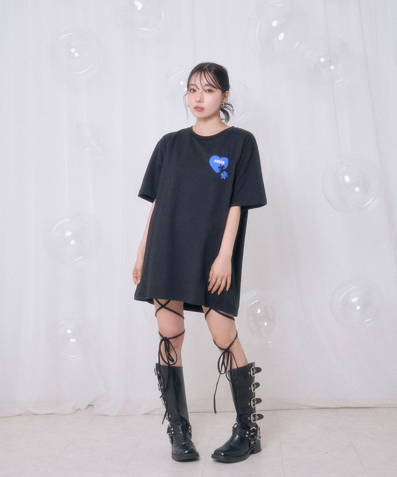 UNISEX ハートプリントT