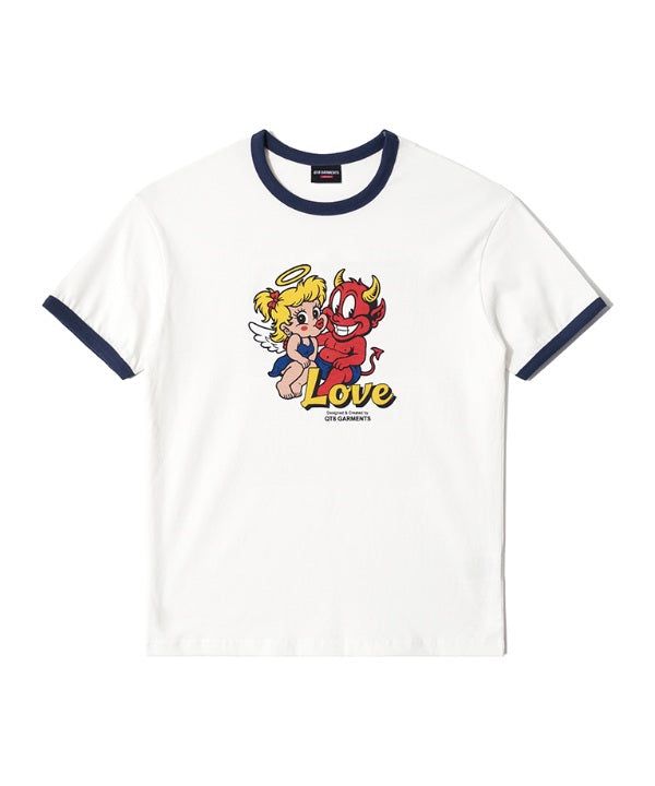 QT8 GARMENTS（キューティーエイトガーメント）の「LB ラブリンガーT (Navy)（トップス）」
