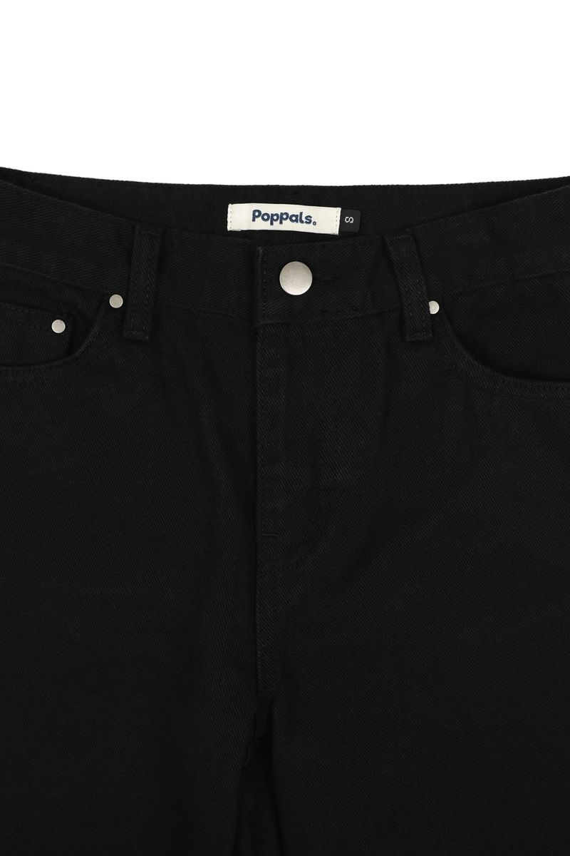 Pintuck Bootcut Pants [Black]