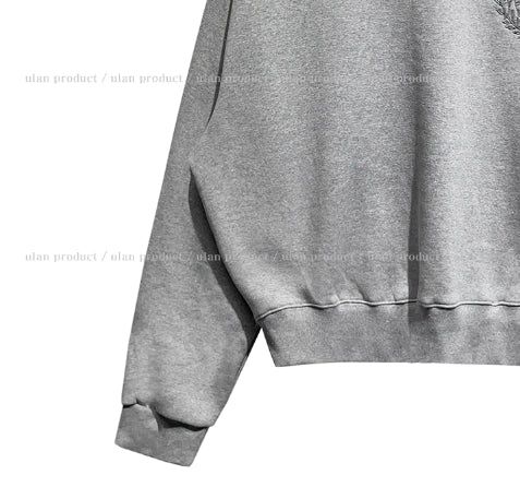 Daphne embroidery brushed sweatshirt