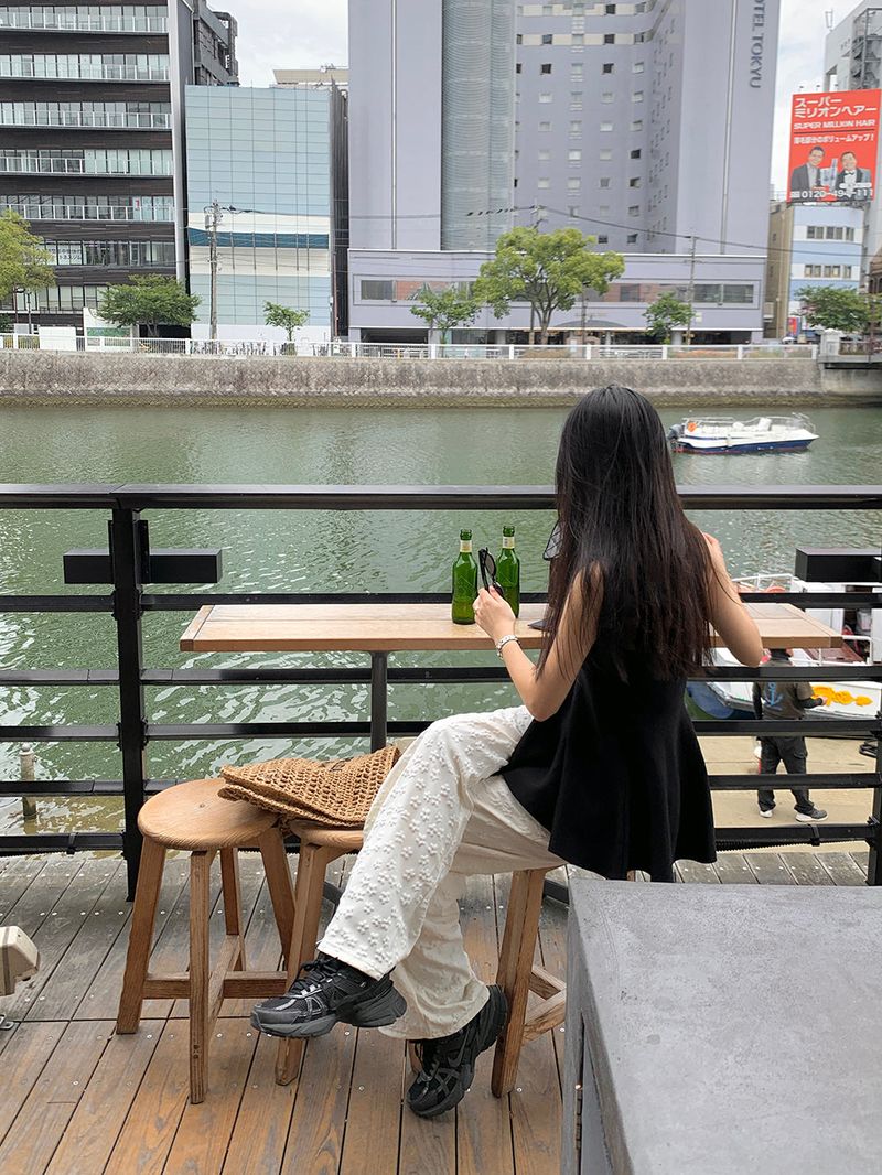 [MADE] PESTO FLOWER WIDE PANTS