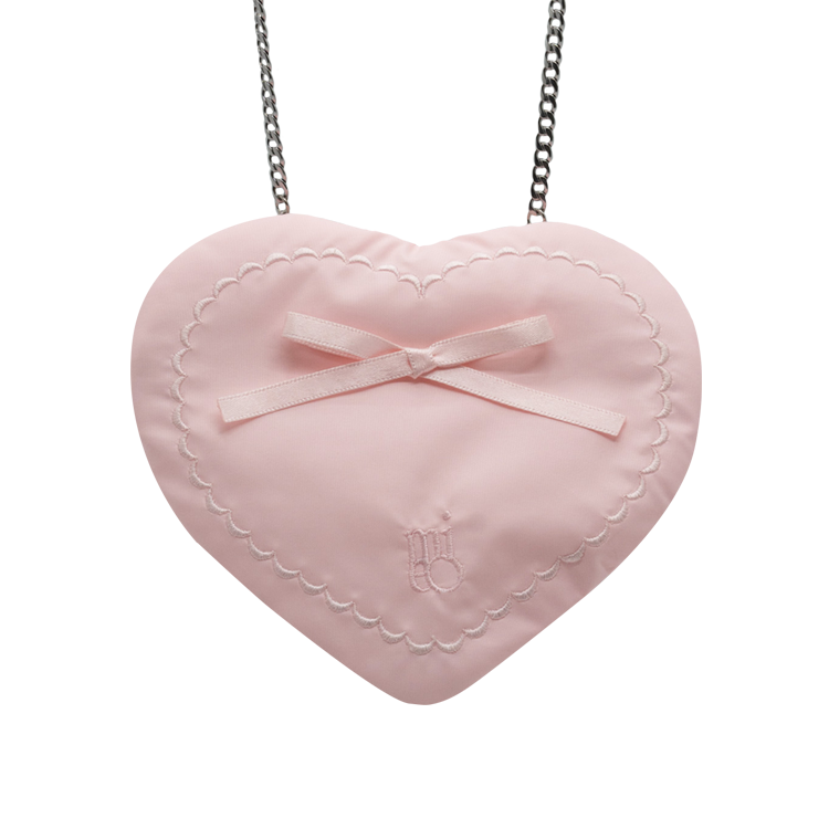 Ribbon Heart Bag _ Pink