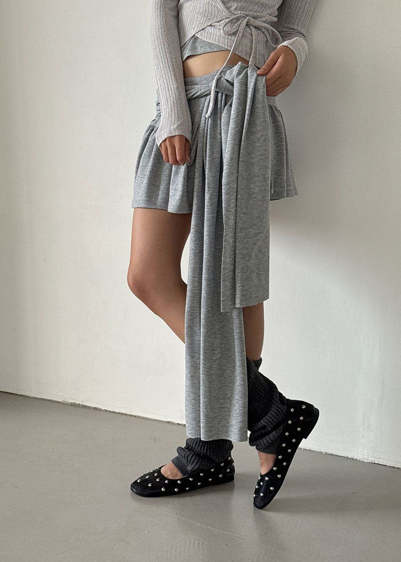 FLARE TIE SKIRT