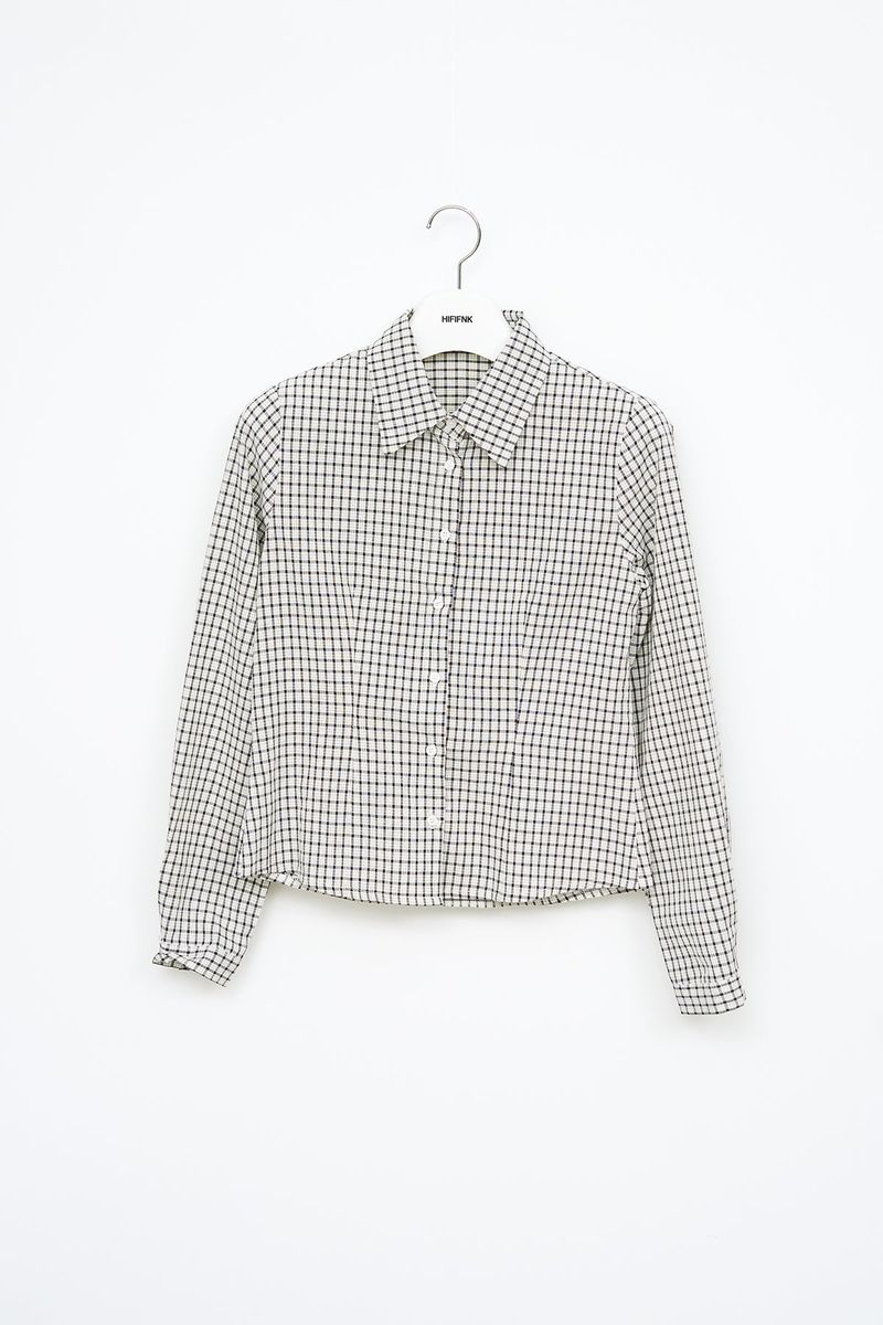 (W) Muer Checked Shirt (3color)