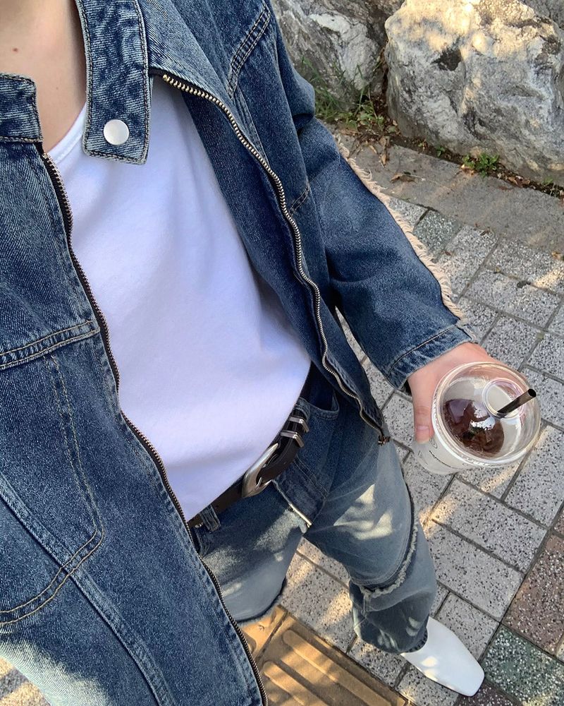 HD County Slit Denim Jacket