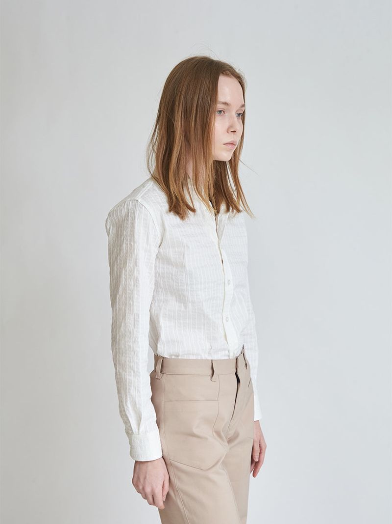 WRINKLED STRIPE SHIRT