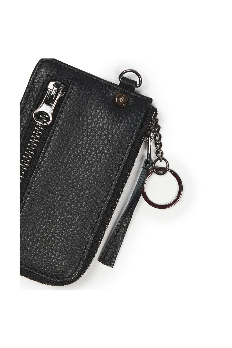 2 ZIP CARD WALLET (BLACK)