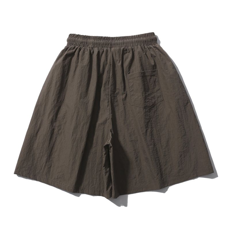 CURVE LINE TRACK HALF PANTS BROWN