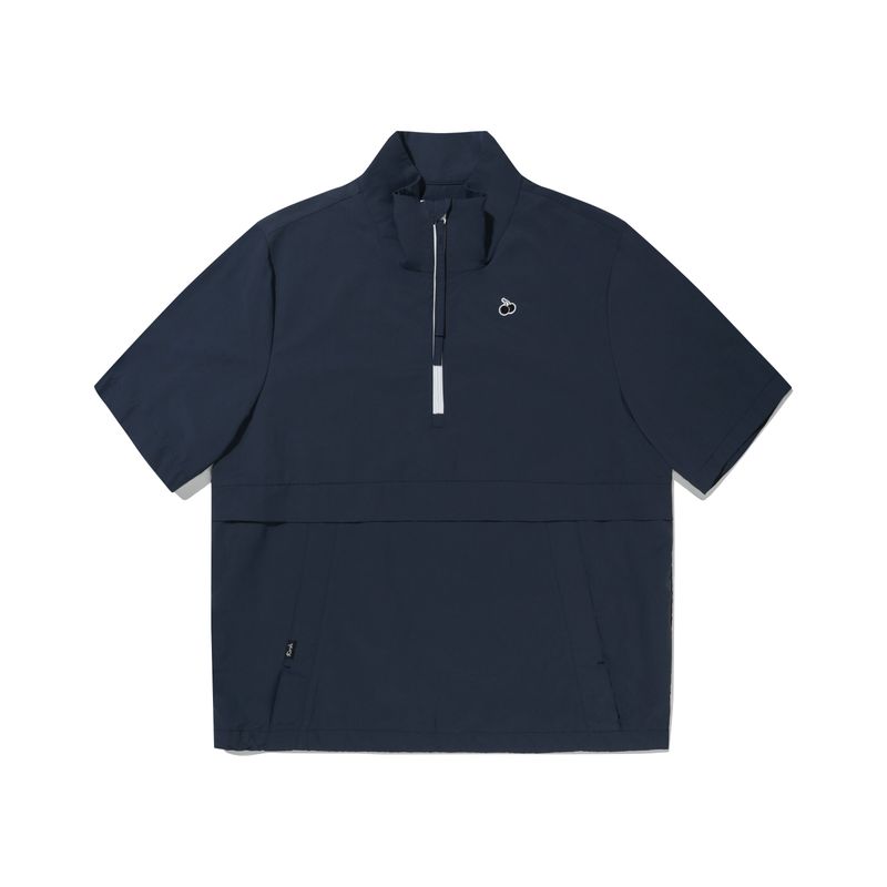 KIRSH（キルシー）の「UNI MONO CHERRY HALF ZIP UP ANORAK - NAVY（Tops）」