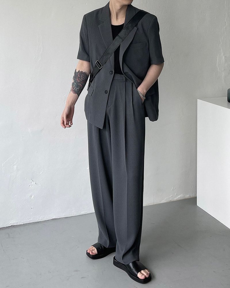 CR Slow Linen Wide Slacks (2 colors)