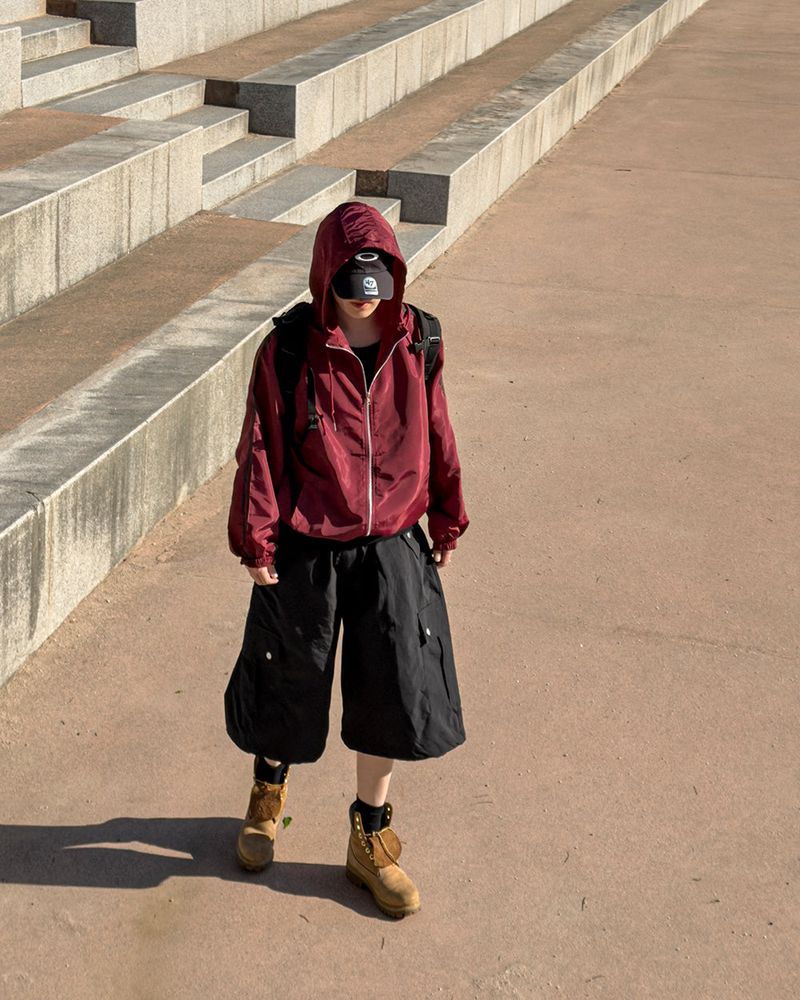 Kelt Nylon Cargo Bermuda Pants