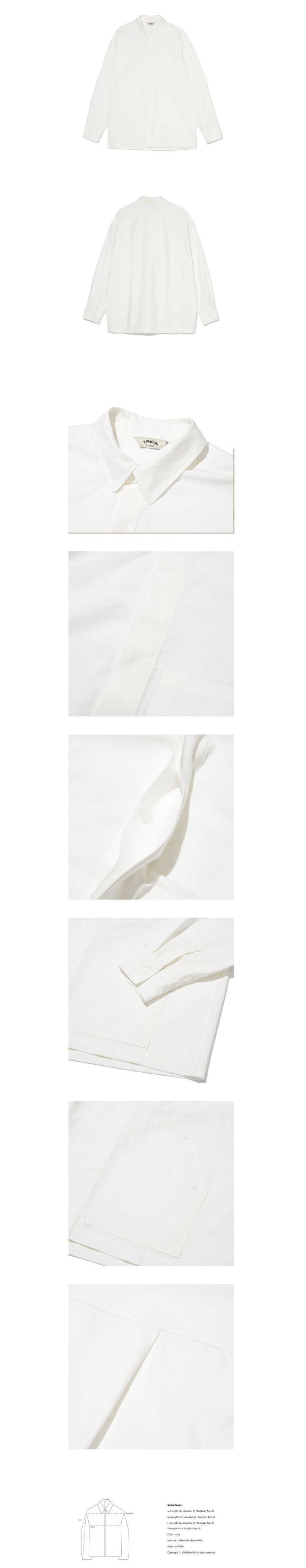 EASY OVERSIZE SHIRTS [WHITE]