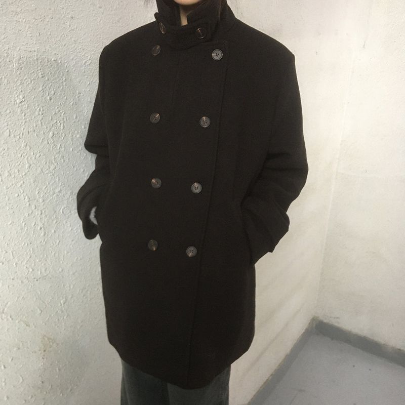 WONDER WONDER（ワンダーワンダー）の「[MADE] Lonv High Neck Double Half Coat（Jackets/Outerwear）」