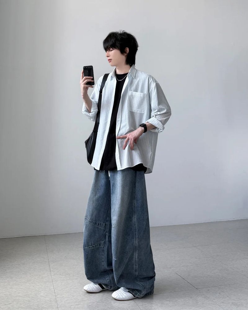 Newlan Stripe Over Shirt