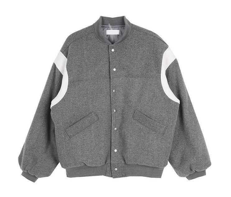 No.0495 row woolen varsity JP (3color)