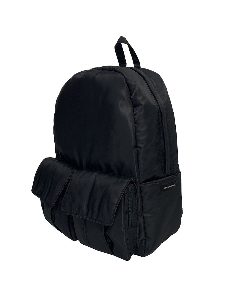 IUGAMAKARAS（イウガマカラス）の「Padded Cargo Pocket Backpack (Black)（Bags）」