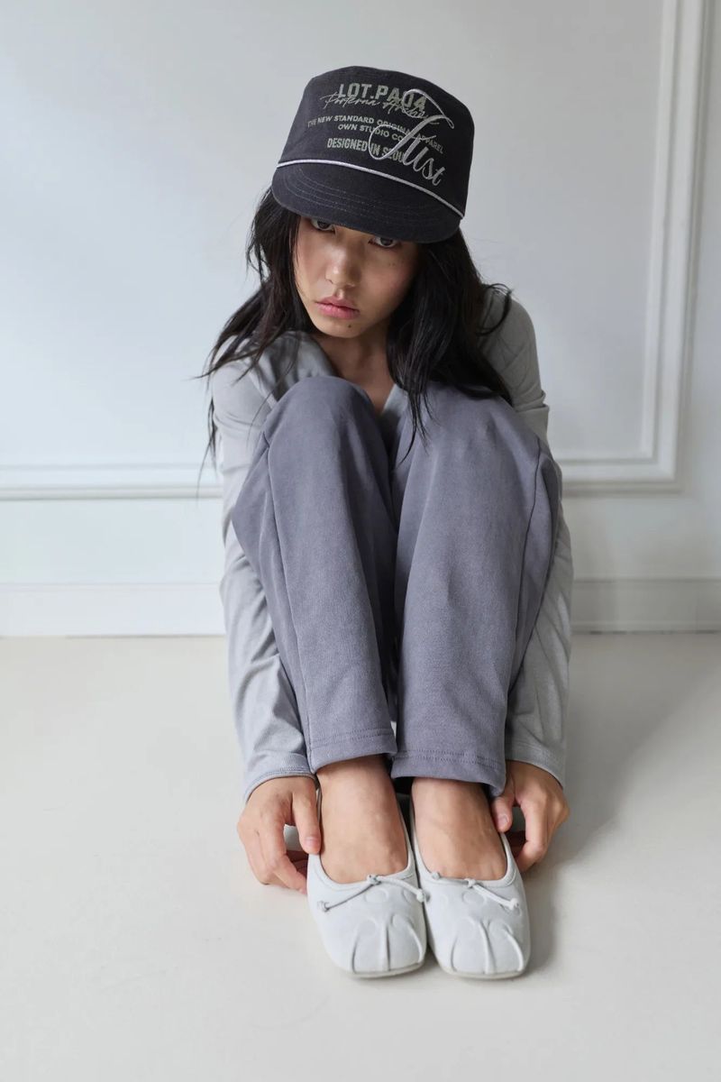 26SS★ SILVER GLITTER PIGMENT SWEAT PANTS