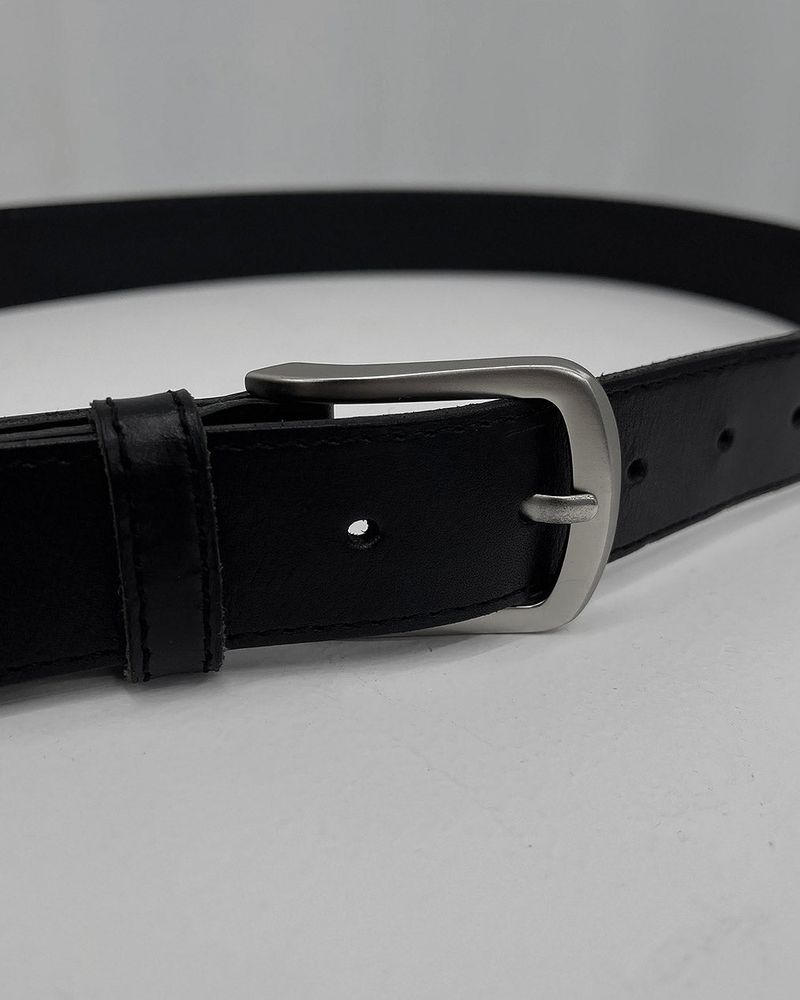 NEXT 30mm Leather long belt (1colors)