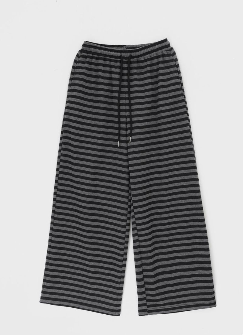 [B-BASIC] Stripe Banding Pants