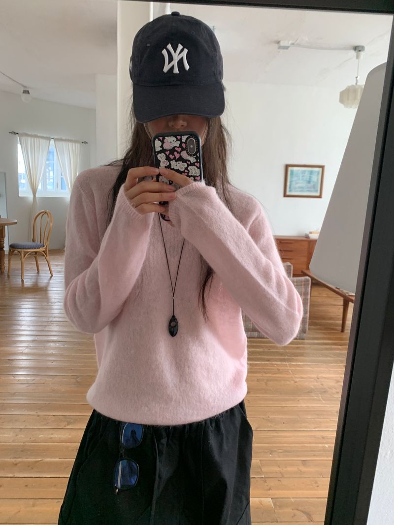 MOHAIR WHOLEGARMENT KNIT (3C)