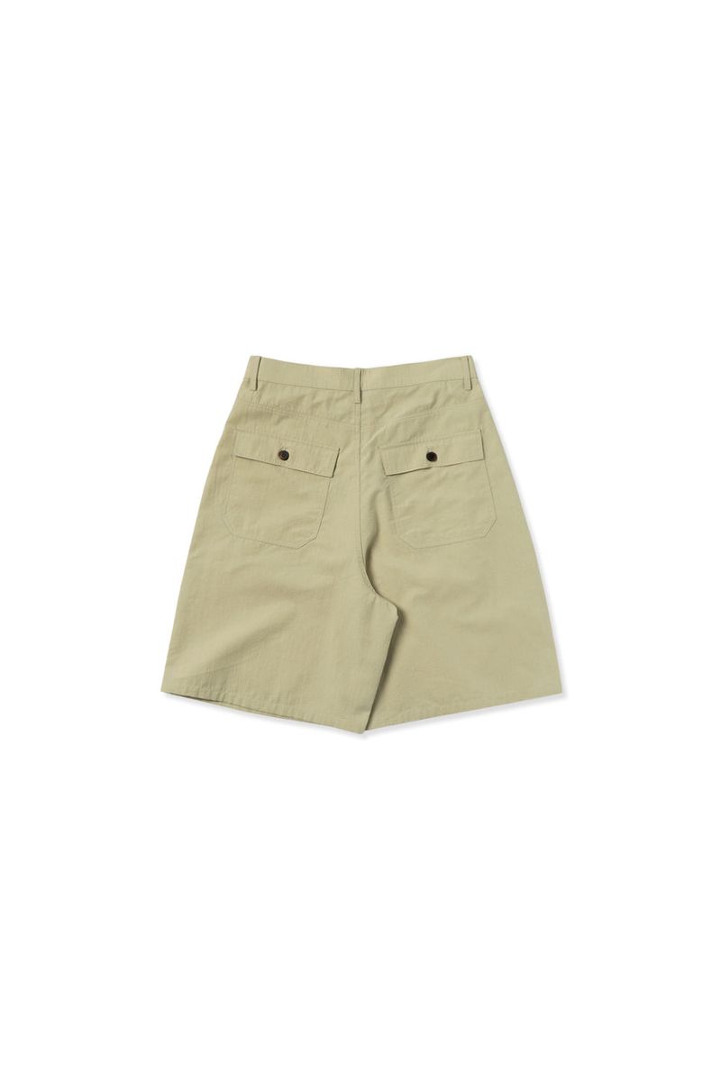 Bow bermuda pants_beige