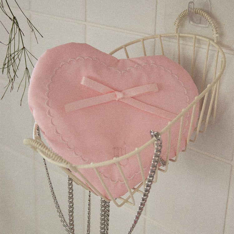 mieo(ミエオ)の「Ribbon Heart Bag _ Pink(Bags)」