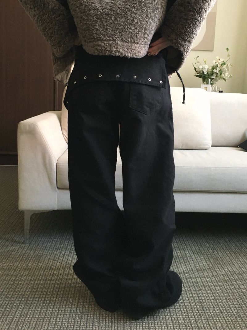 Eyelet Steel Lap Scarf Pants (3c)
