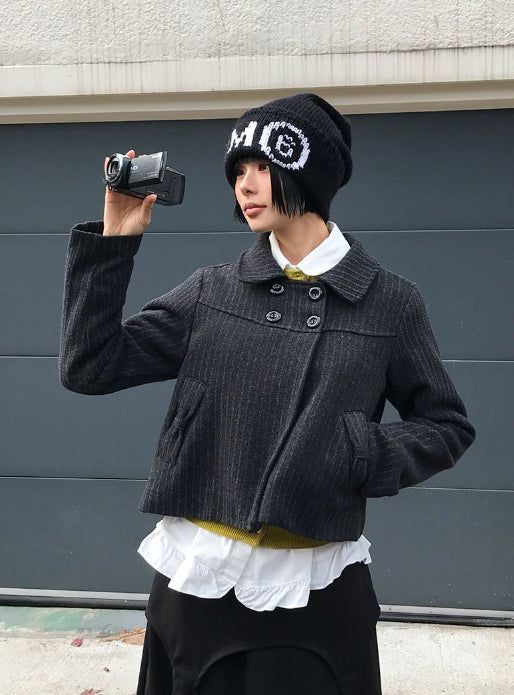 (Brushed) MILK FRILL SHIRT