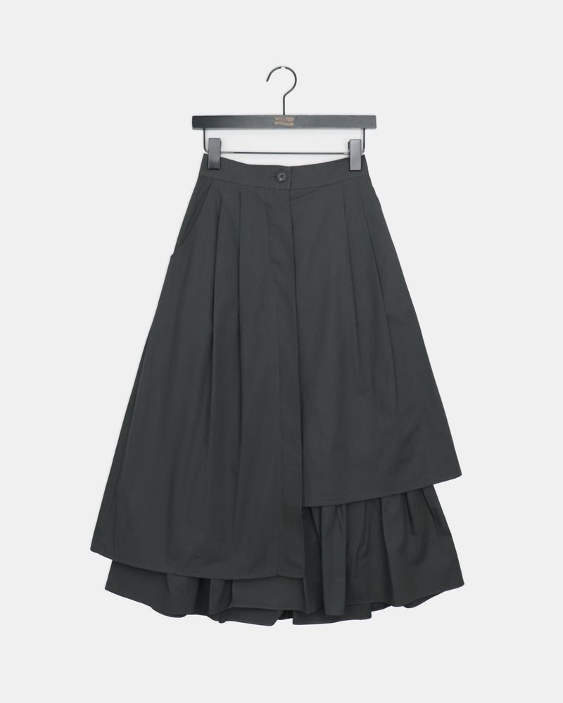 Erin Layered Flare Long Skirt
