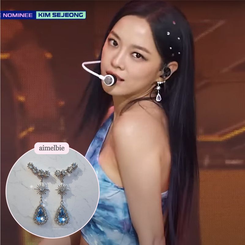 [IVE Liz Earring] Stellar Elf Earring - Light Sapphire