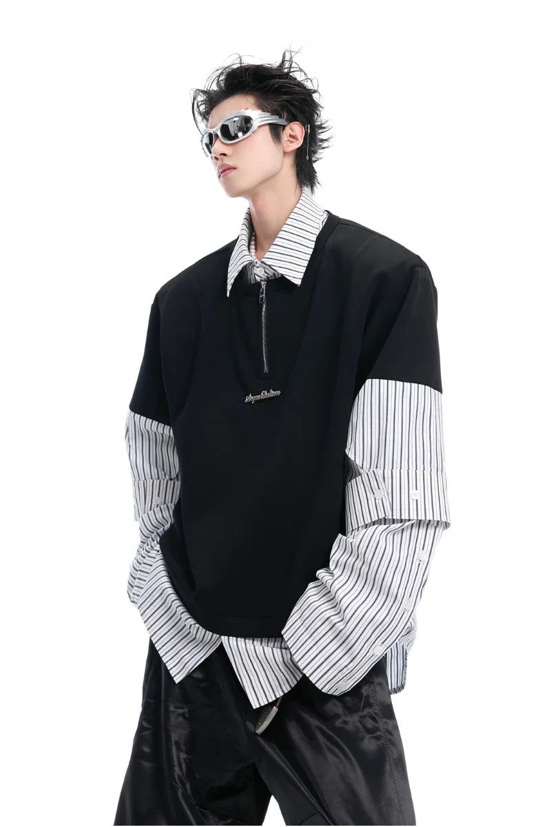 Argue Cultureの「Layered Striped Shirt Tee（Tops）」