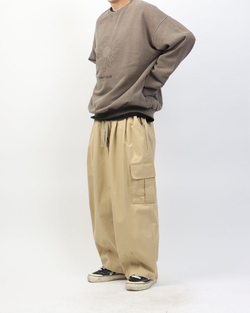 Indigo Wide Dart Cargo Pants_2color