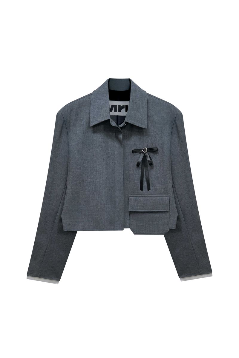 MILD CROP BLAZER / CHARCOAL