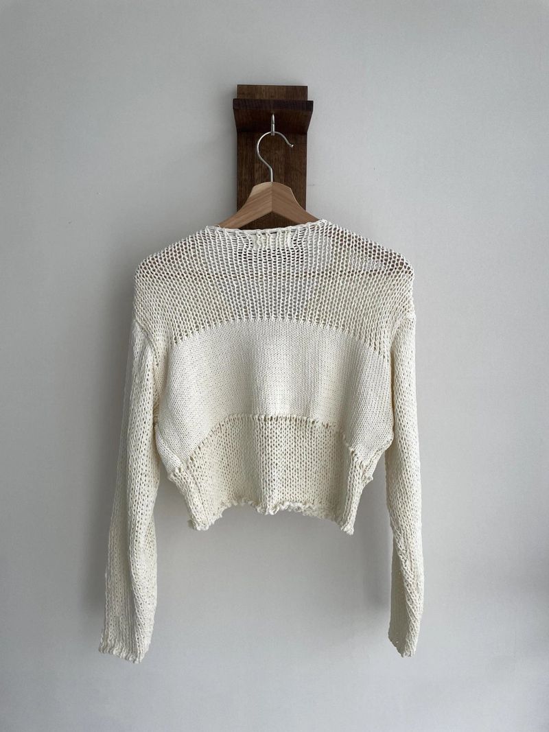 leat knit cardigan