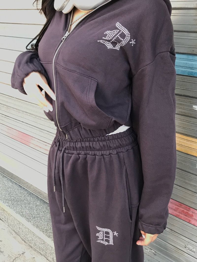 Taro set up hood zip up