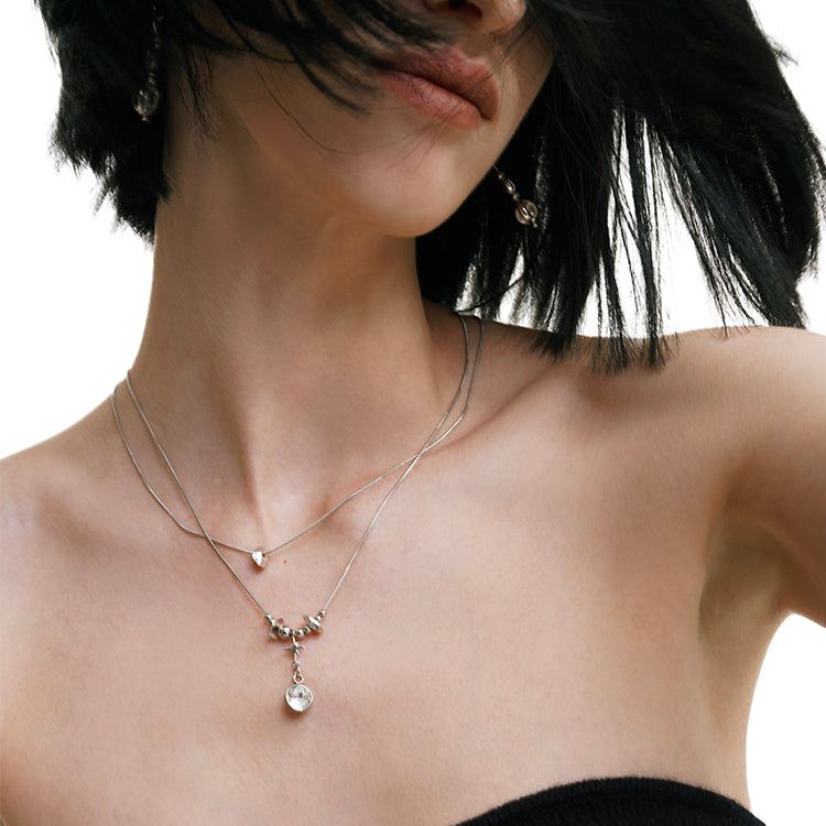 Crystal Layered Necklace