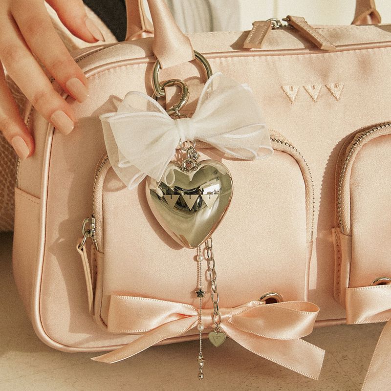 Logo Heart Ribbon Keyring