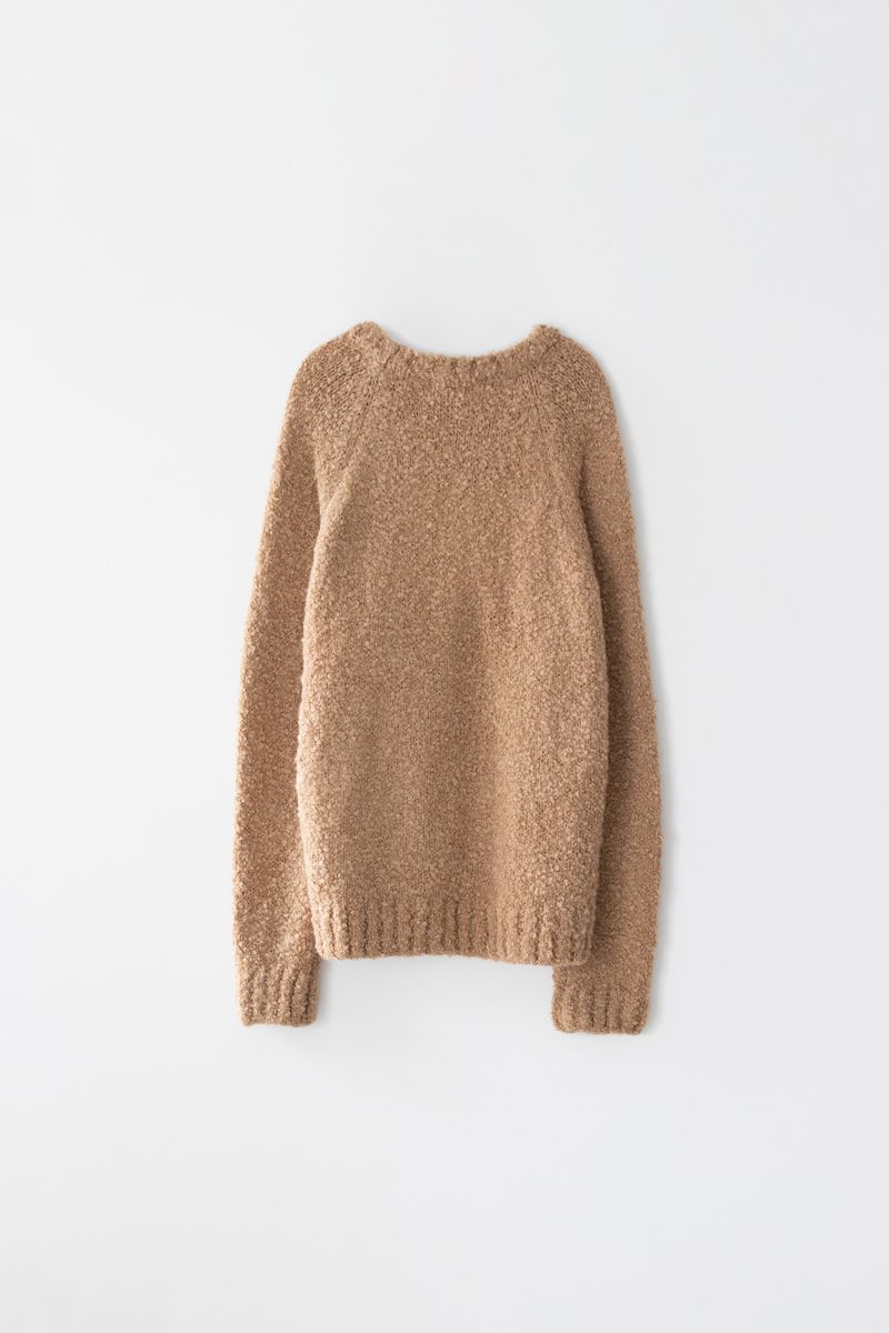 Coil round knit (Beige)