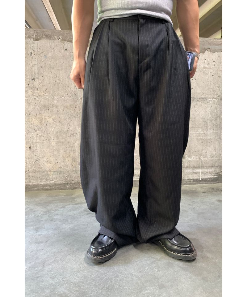 sobaq（ソバック）の「Stripe Slacks Pants（Pants）」