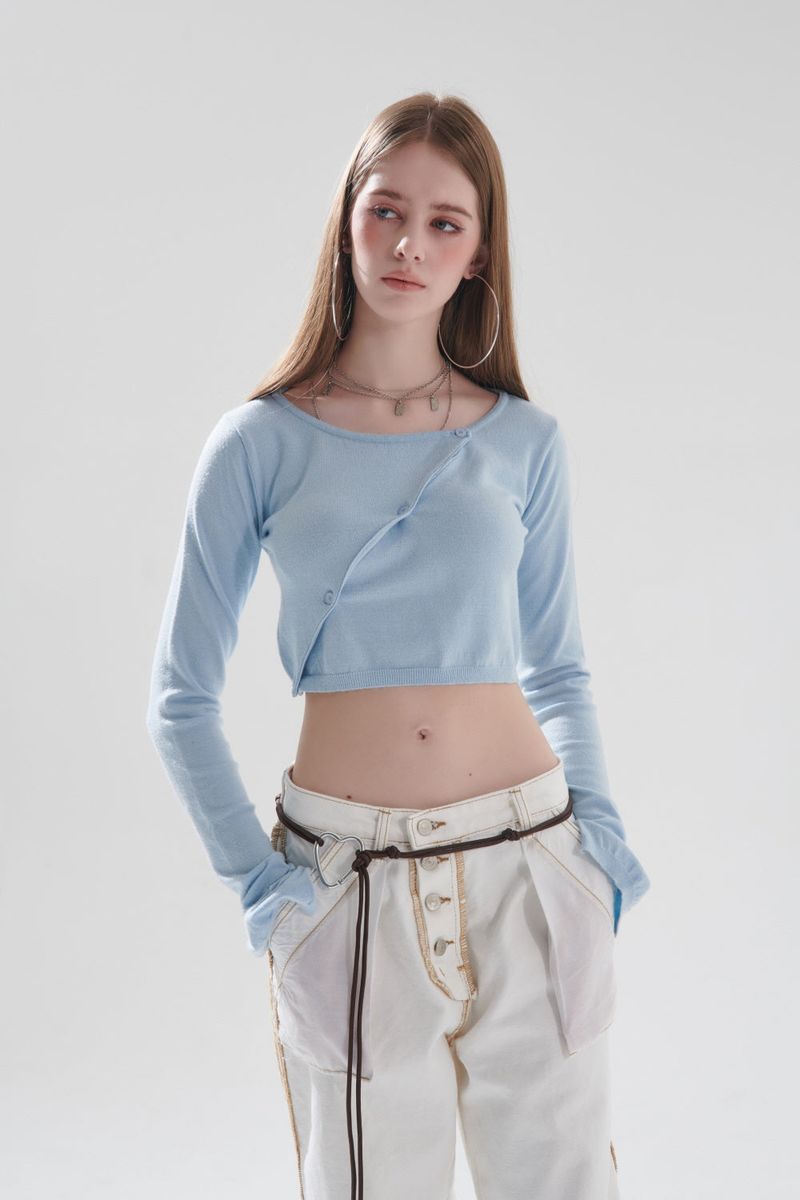 LAY CROPPED CARDIGAN