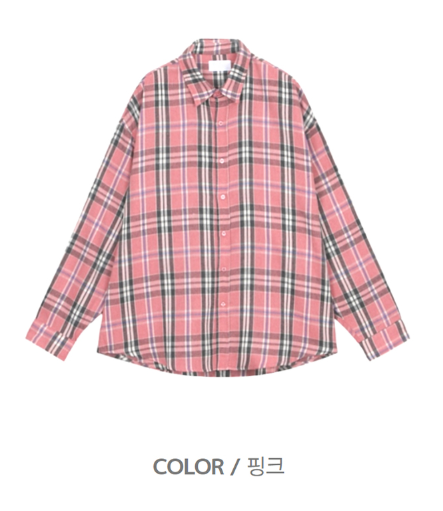 Anu Overfit Check Pattern Shirt