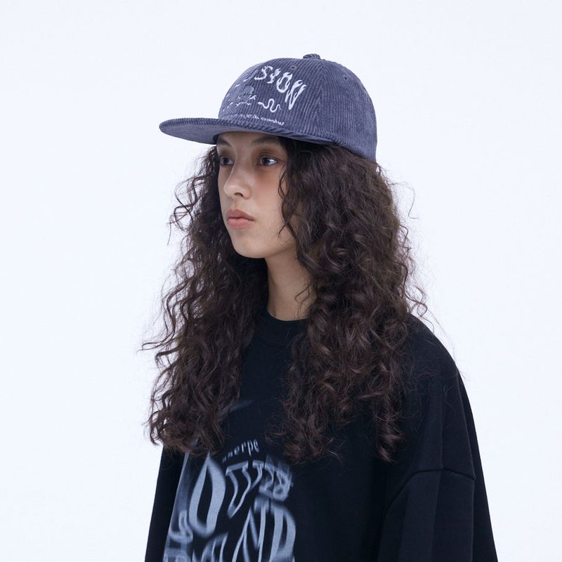 Illusion Corduroy Cap Grey