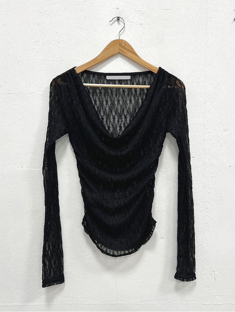 LACE DRAPE LONG SLEEVE (2C)