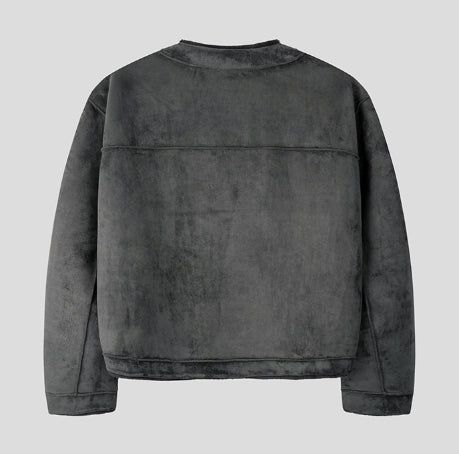 Mink reversible crop antique jacket