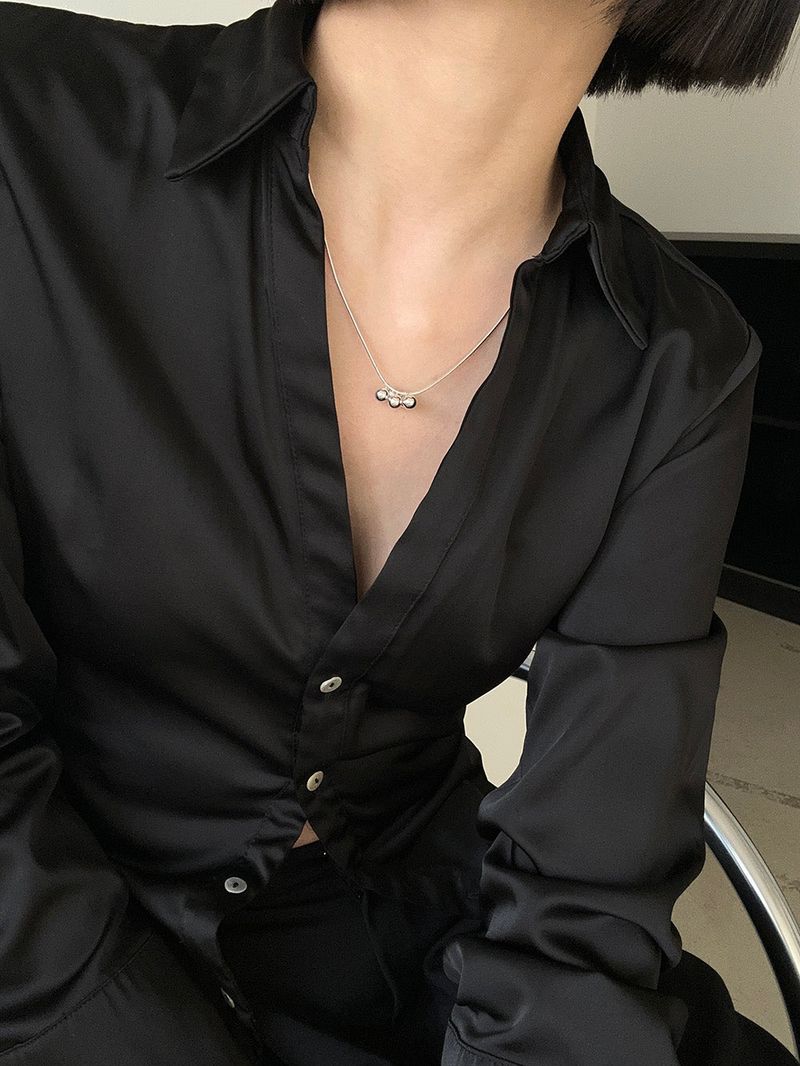 [925silver] Grape necklace