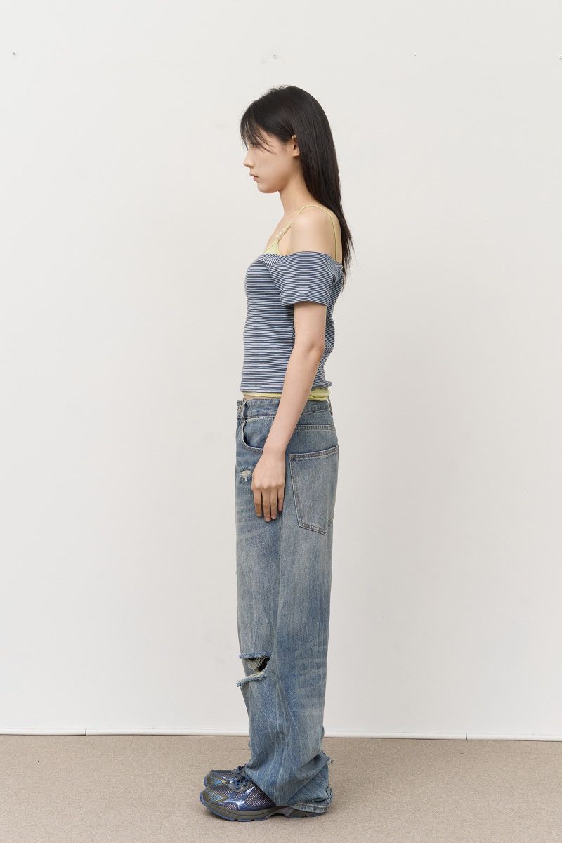 (W) Demian Striped Top