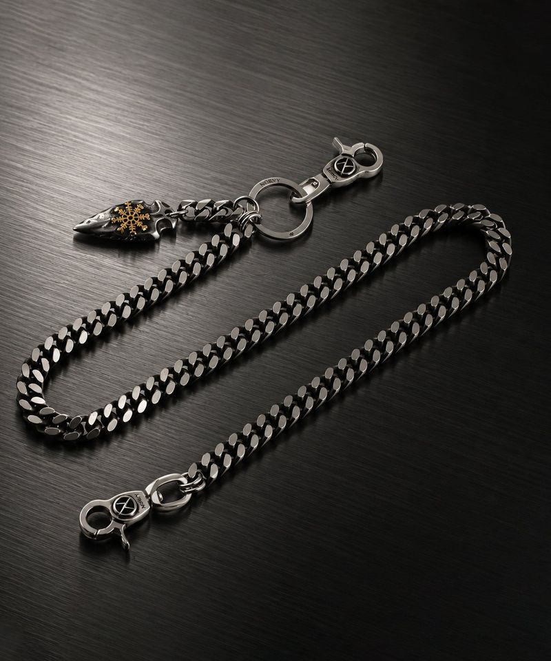 NC-402 Antique Flat Surgical Steel Curve Chain