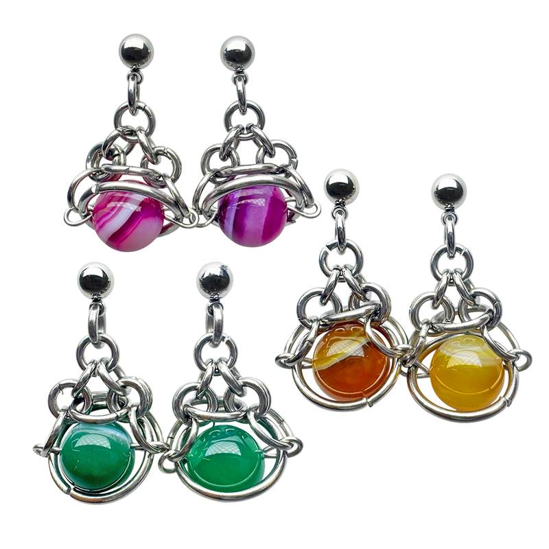3amgang（スリーエイエムギャング）の「ドリーミングオブサターンイヤリング (3color)（アクセサリー）」