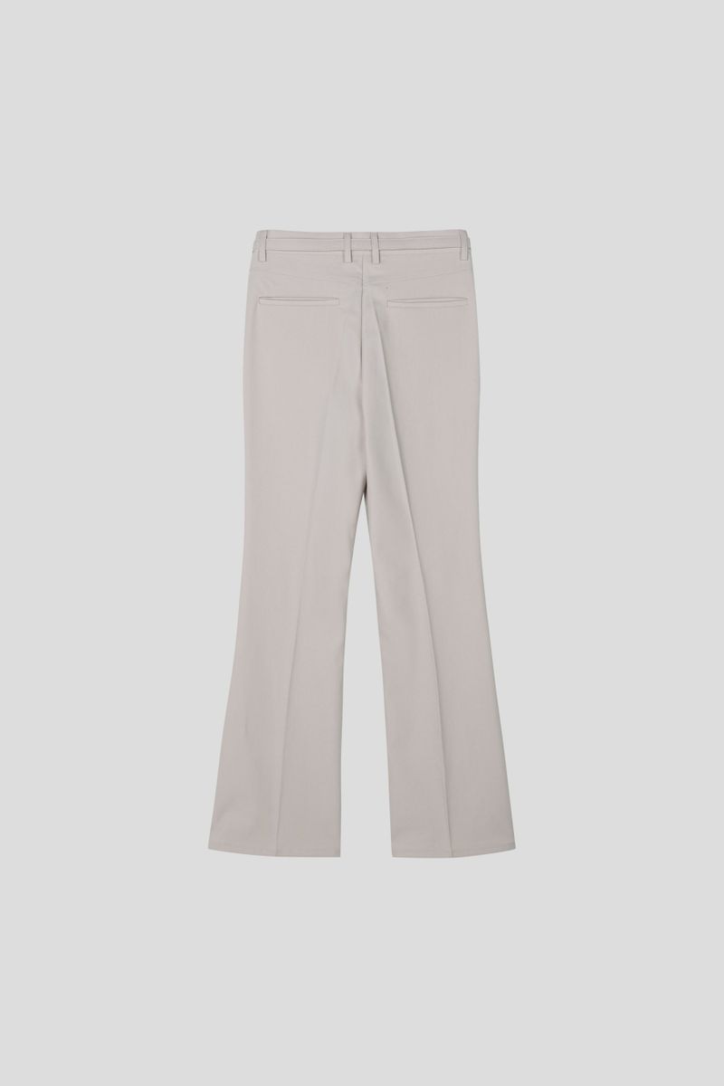 MG649 Belt Flared Fit Slacks (3 colors)